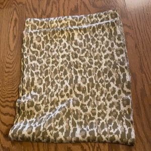 Infinity Scarf Brown Leopard Print, NWT, Total Circumference of 74”